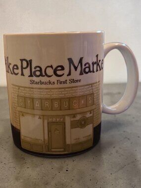 NWT Starbucks Coffee Pike Place Market 16 oz Mug 2008